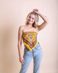 Oversized Floral Anemone Bandana Hats & Hair