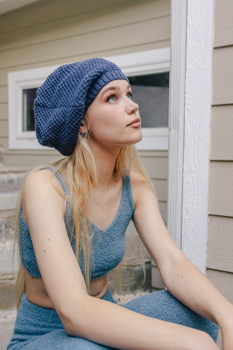 Slouch – Beanie Thank Knit Waffle you