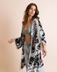 Heriloom Embroidered Kimono One Size / Black