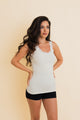 Everyday Lace Trim Ribbed Tank Top