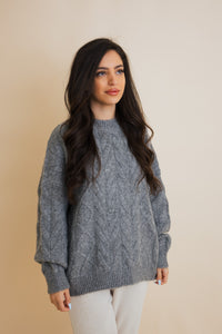 Classic Soft Cable Knit Pullover Sweater