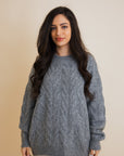 Classic Soft Cable Knit Pullover Sweater