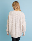 Classic Soft Cable Knit Pullover Sweater