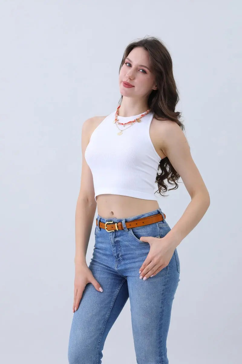 Faux Alligator Skin Leather Belt - Perfect for Any Outfit Leto Collection