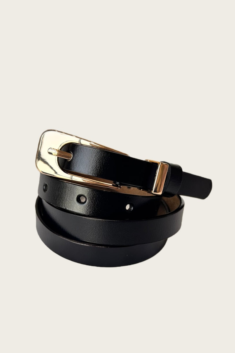 The Everyday Essential: Premium Skinny Leather Belt