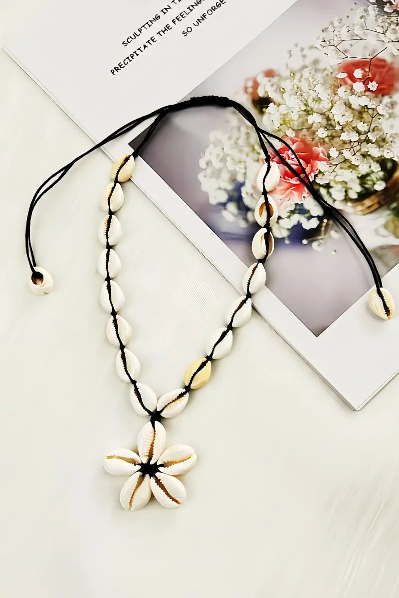 Ocean Shell Pendant Necklace Coastal Beach Jewelry 🐚🌊 Leto Collection