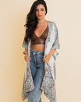 Bohemian Artisan Stitch Tapestry Kimono