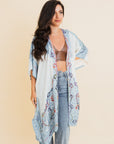 Bohemian Artisan Stitch Tapestry Kimono