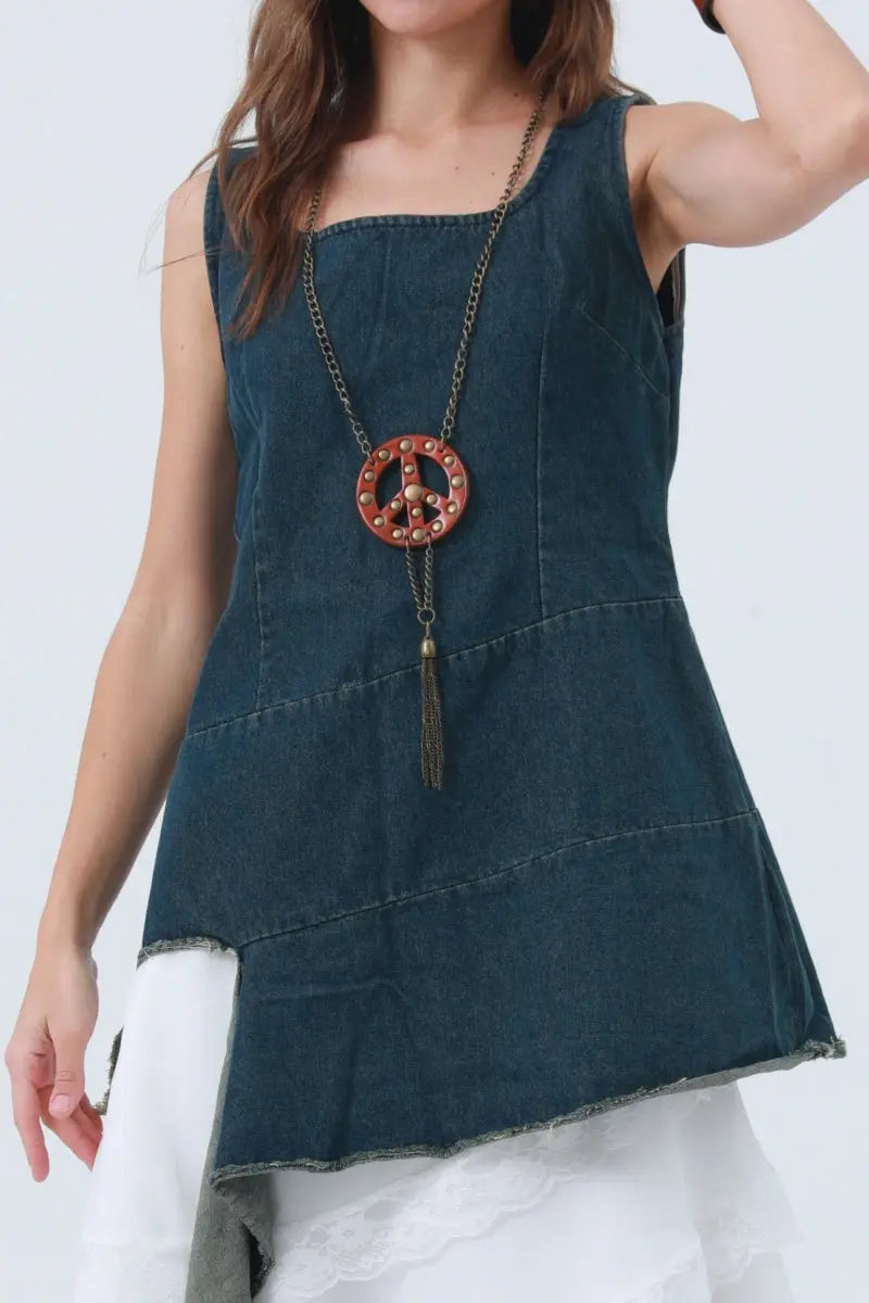 Boho Peace Pendant Necklace - Simple & Symbolic ☮️ Leto Collection