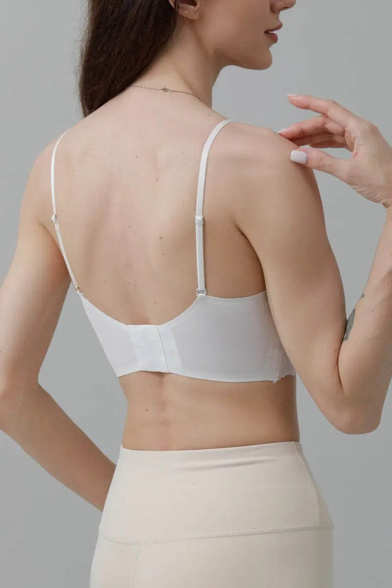 CloudSoft Wireless Bra – Lace Detail &amp; Invisible Fit 🌸☁️ Leto Collection