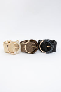 Earthy Chic Nature Loop Raffia Belt