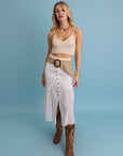 Bohemian Wide Natural Jute Waist Belt