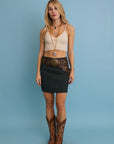 Western Boho Embellished Circle Belt with Eyelet Accents