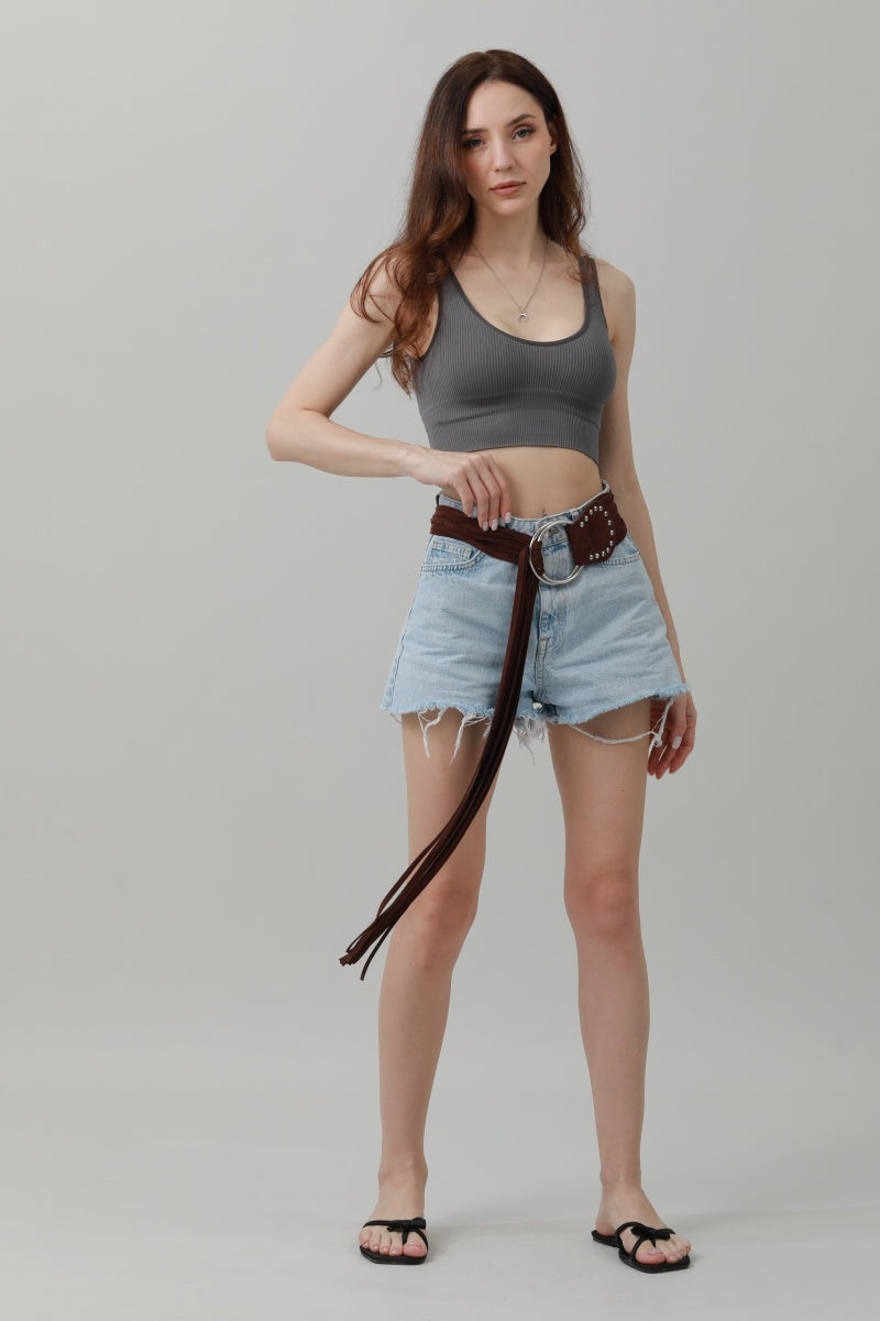 Long Fringe Waist Cincher – Vintage Draped Sash Belt 🌟🤠