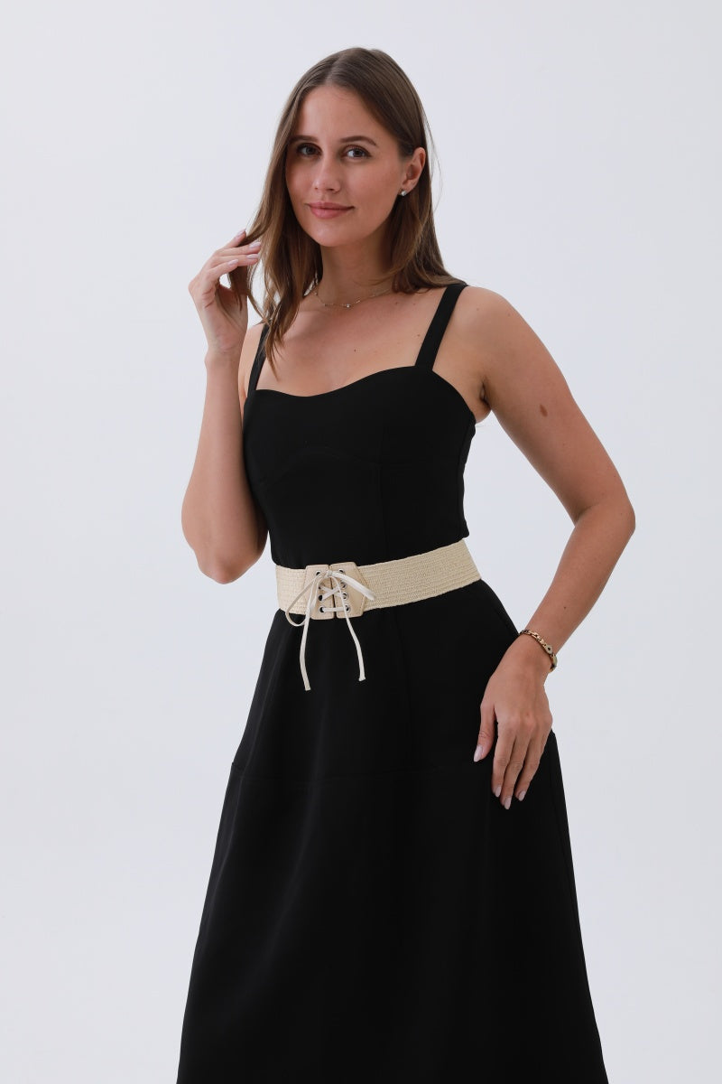 Adjustable Bow Belt – Stretchy Woven Waistband🌸✨