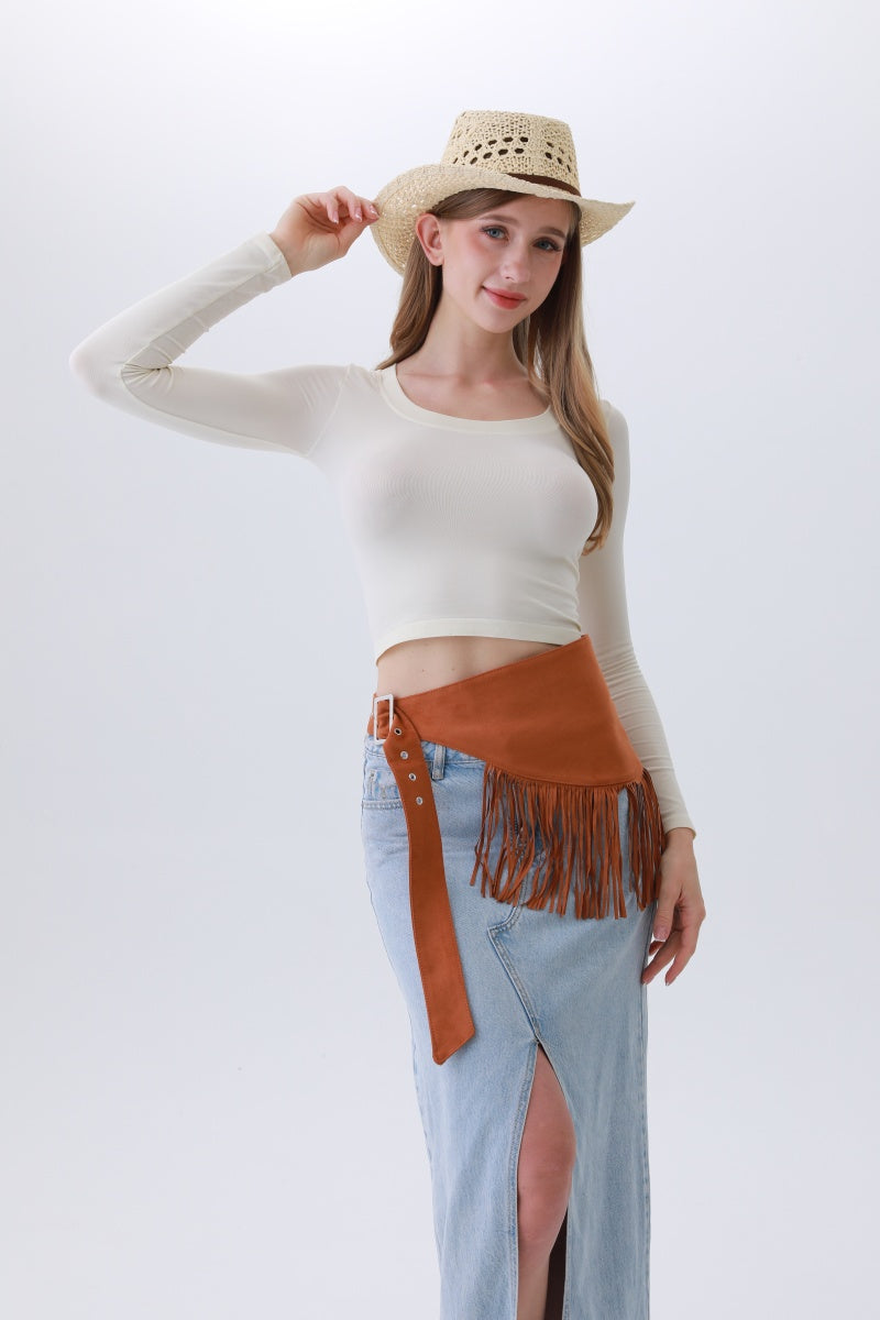 Ethnic Jazz Waist Cincher – Bohemian Fringe Belt✨🎷&amp;nbsp;