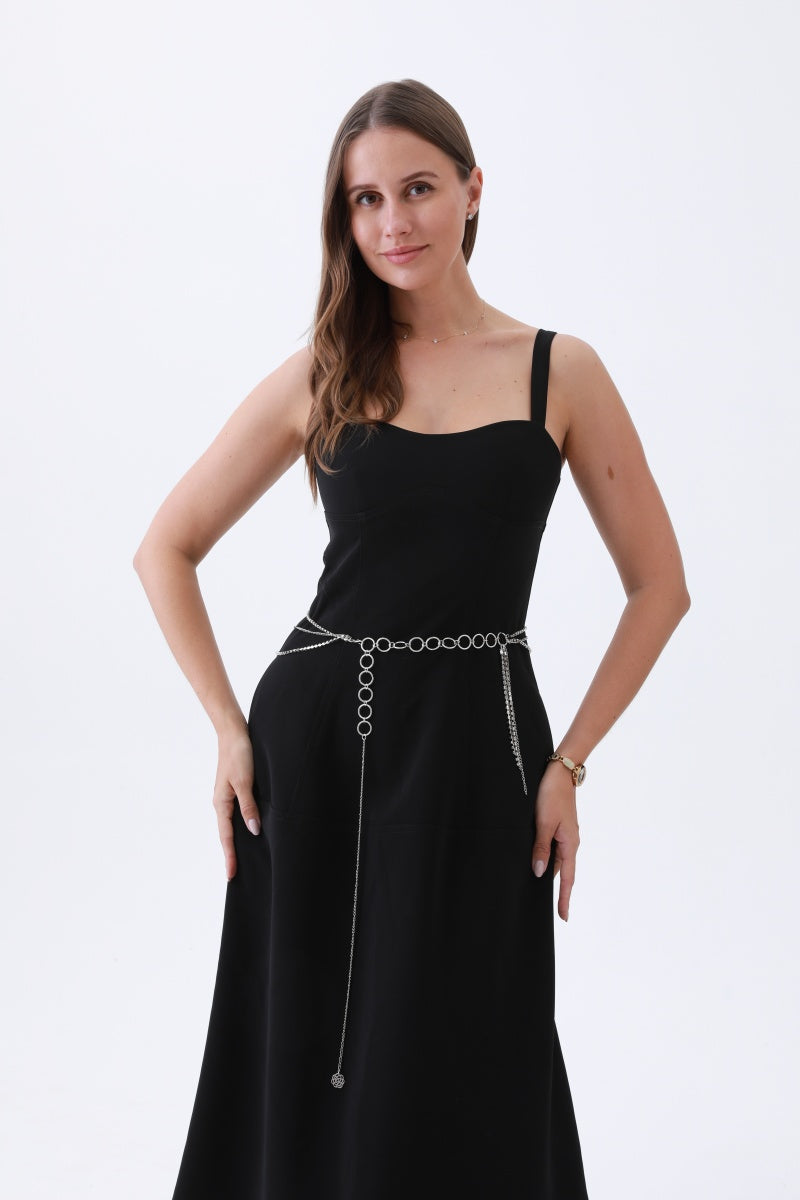 Triple-Layer Rhinestone Belt – Chain &amp; Tassel Bohemian Glam✨🔗&amp;nbsp;