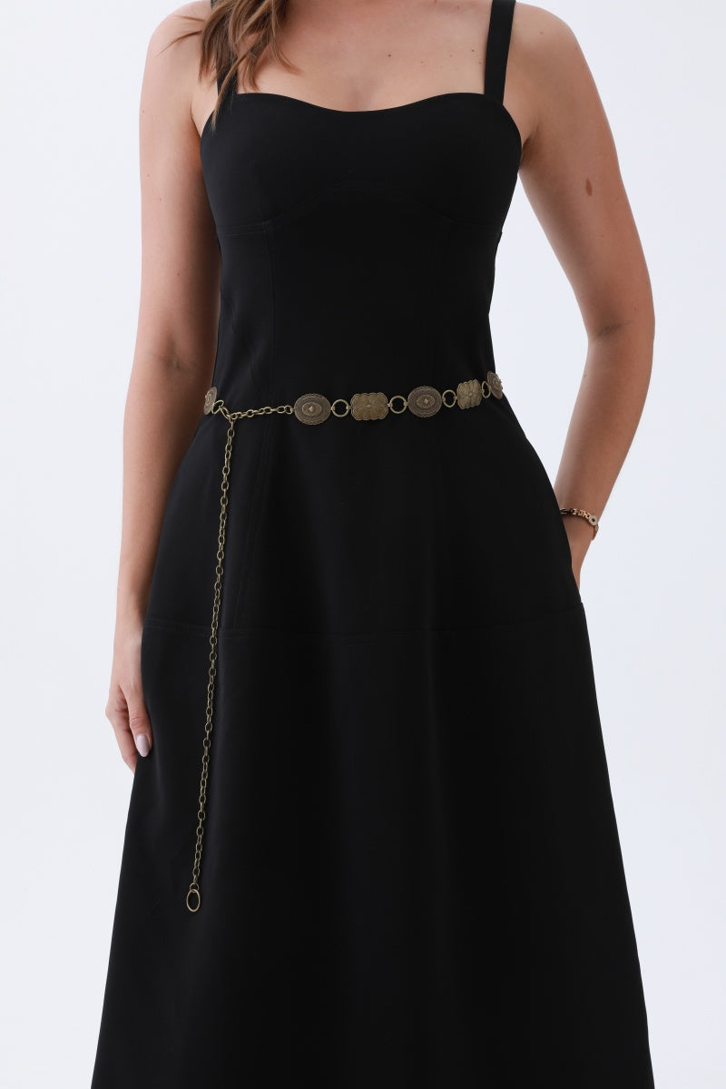 Geometric Western Belt – Vintage Chain &amp; Cowboy Charm🤠⛓️