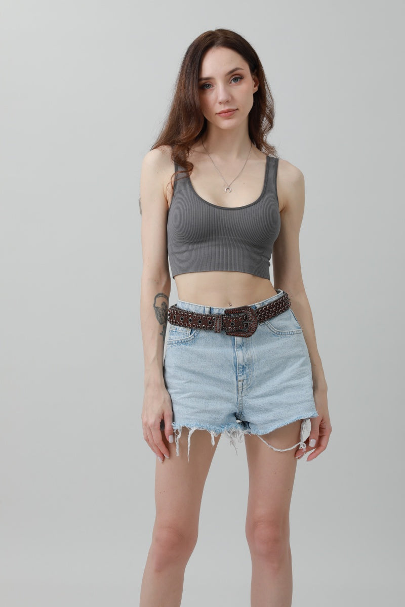 Rhinestone &amp; Rivet Studded Belt – Glam Western Sparkle ✨🤠