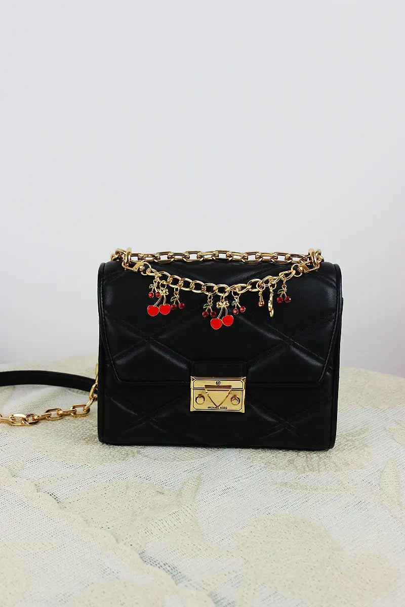 Cherry Charm Crossbody Strap – Adjustable Chain Bag Handle 🍒⛓️ Leto Collection