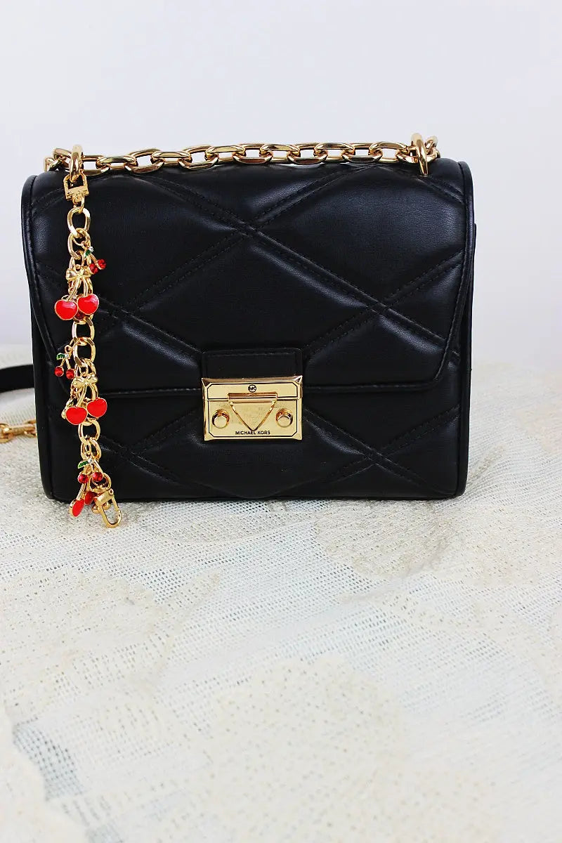Cherry Charm Crossbody Strap – Adjustable Chain Bag Handle 🍒⛓️ Leto Collection
