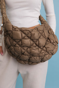 Carry All Quilted Puffer Crossbody Bag 👜