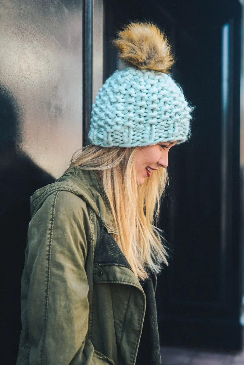 Best-Selling Oversize Chunky Pom Beanie