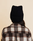 Chill Vibes Soft Ribbed Square Top Beanie