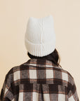 Chill Vibes Soft Ribbed Square Top Beanie