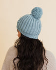 Chunky Cable Knit Pom Beanie