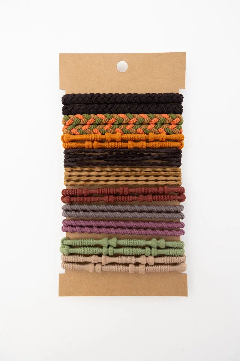 Braided Hair Tie Bracelets – Stackable Boho Set 🌿✨ Leto Collection