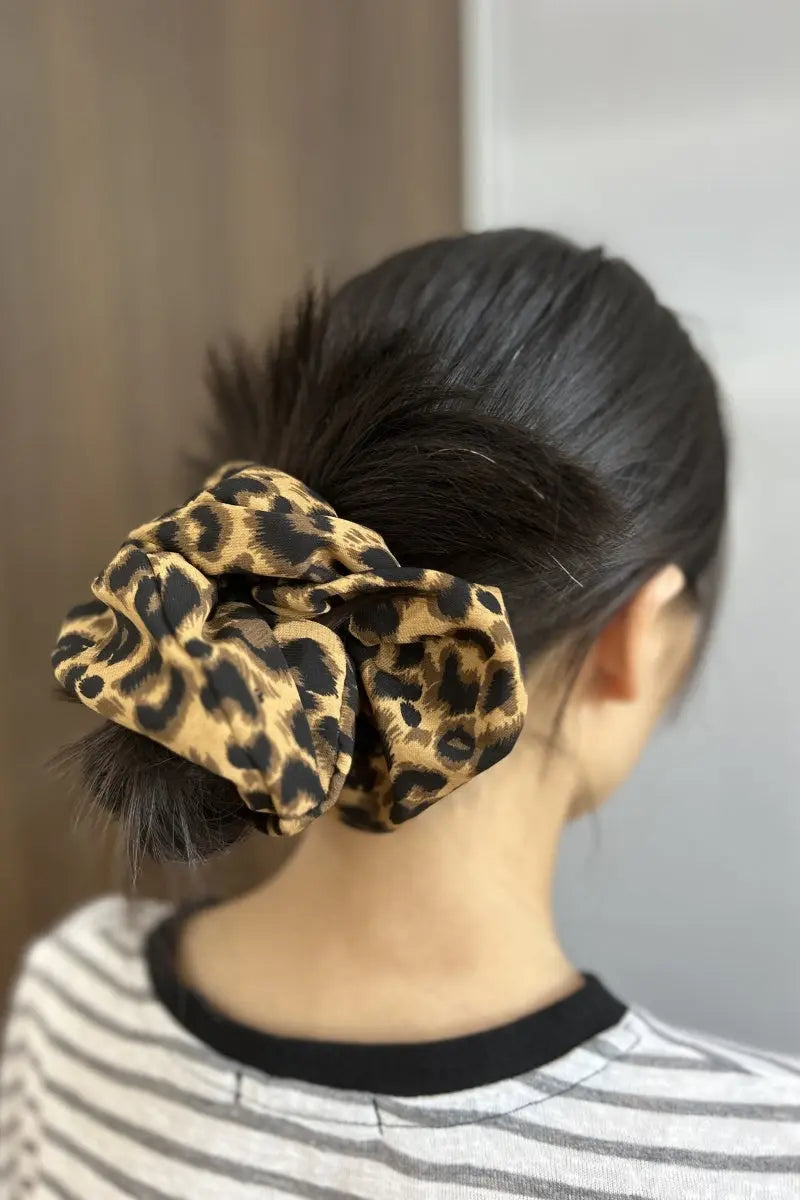 Leopard Print Scrunchies – Wild Animal Hair Rings 🐆✨ Leto Collection