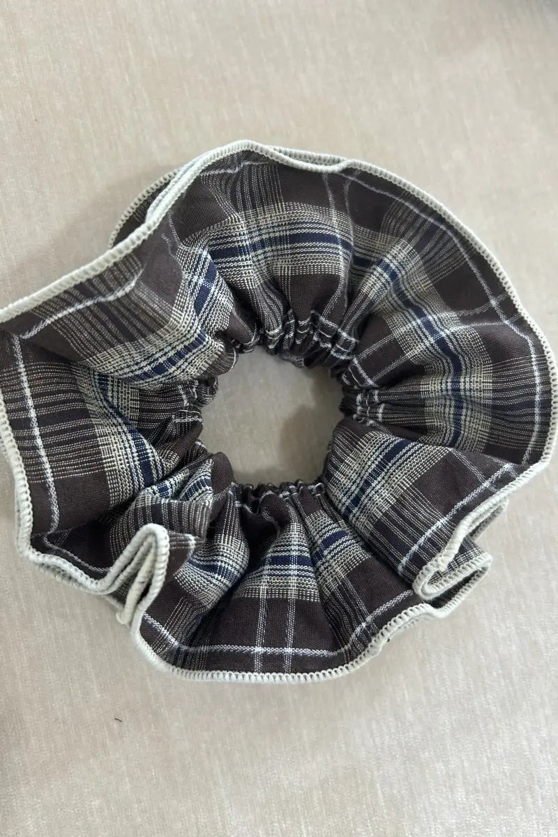 Vintage Stripe Double-Layer Scrunchie – Extra-Large Hair Tie for Women Leto Collection