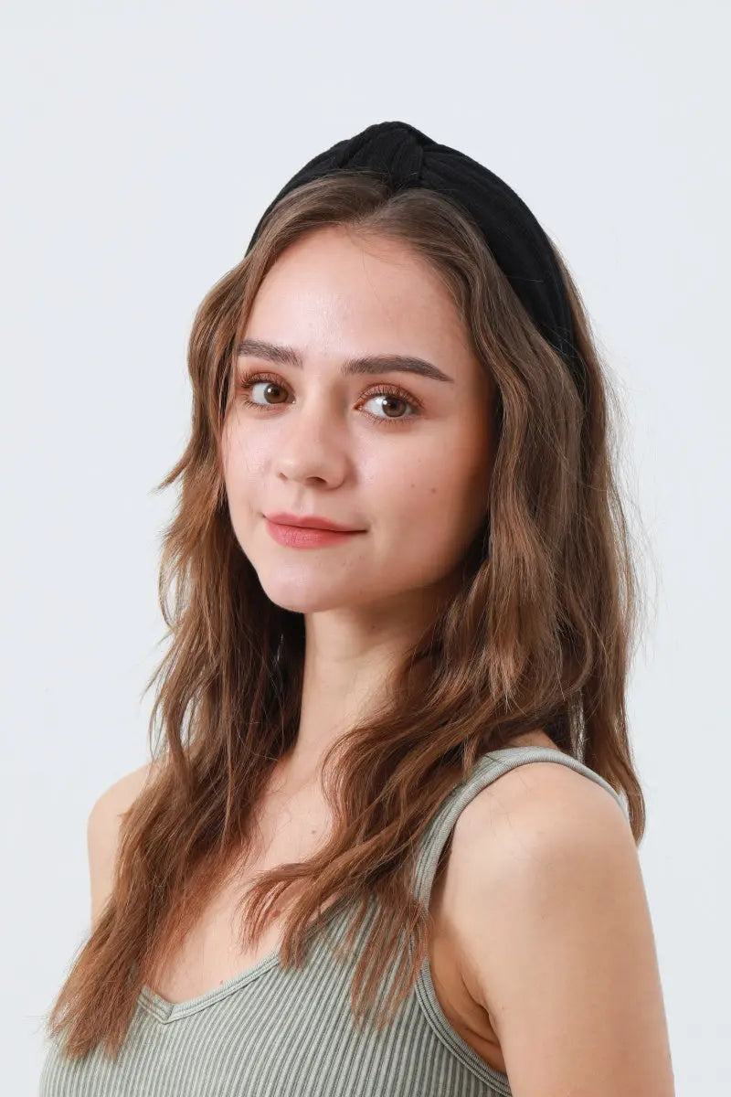 Waffle Texture Knit Headband – Cozy &amp; Chic Hair Wrap 🧣 Leto Collection