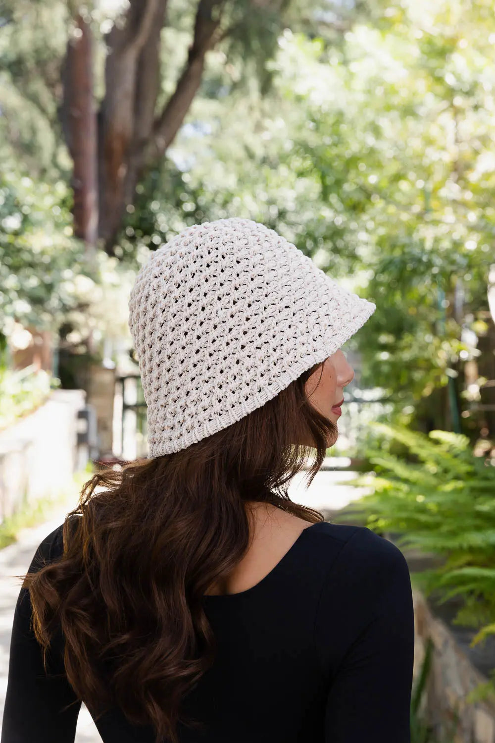 Handwoven Crochet Bucket Hat – Boho Twisted Design 🌿🧶 Leto Collection