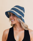 Woven Wonders Striped Sun Weave Hat