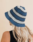 Woven Wonders Striped Sun Weave Hat