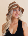 Woven Wonders Striped Sun Weave Hat