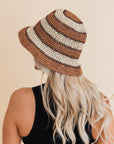 Woven Wonders Striped Sun Weave Hat