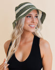 Woven Wonders Striped Sun Weave Hat