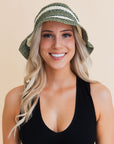 Woven Wonders Striped Sun Weave Hat