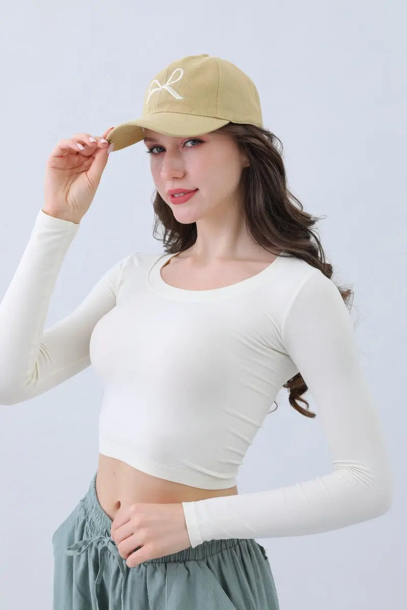 Embroidered Bow Ribbon Baseball Cap – Stylish &amp; Chic🎀⚾️ Boho Clothing and Accessories