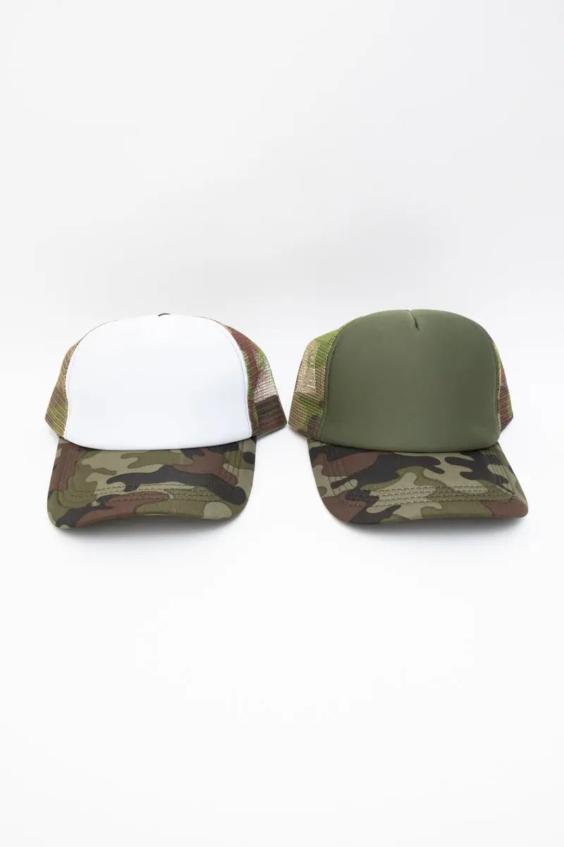 Ultimate Camouflage Mesh Back Trucker Hat Leto Collection