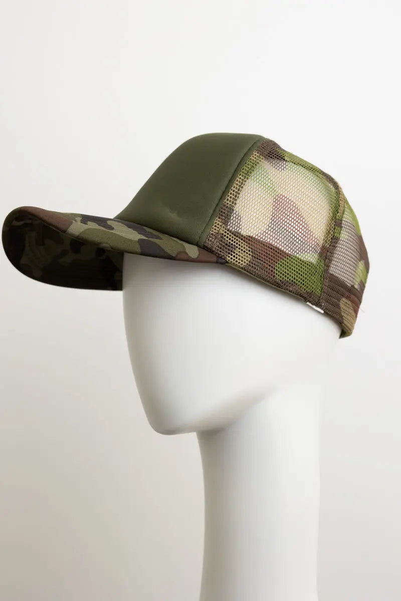 Ultimate Camouflage Mesh Back Trucker Hat Leto Collection