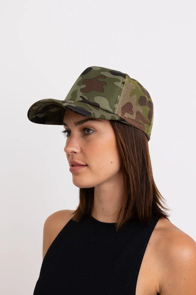 Ultimate Camouflage Mesh Back Trucker Hat Leto Collection