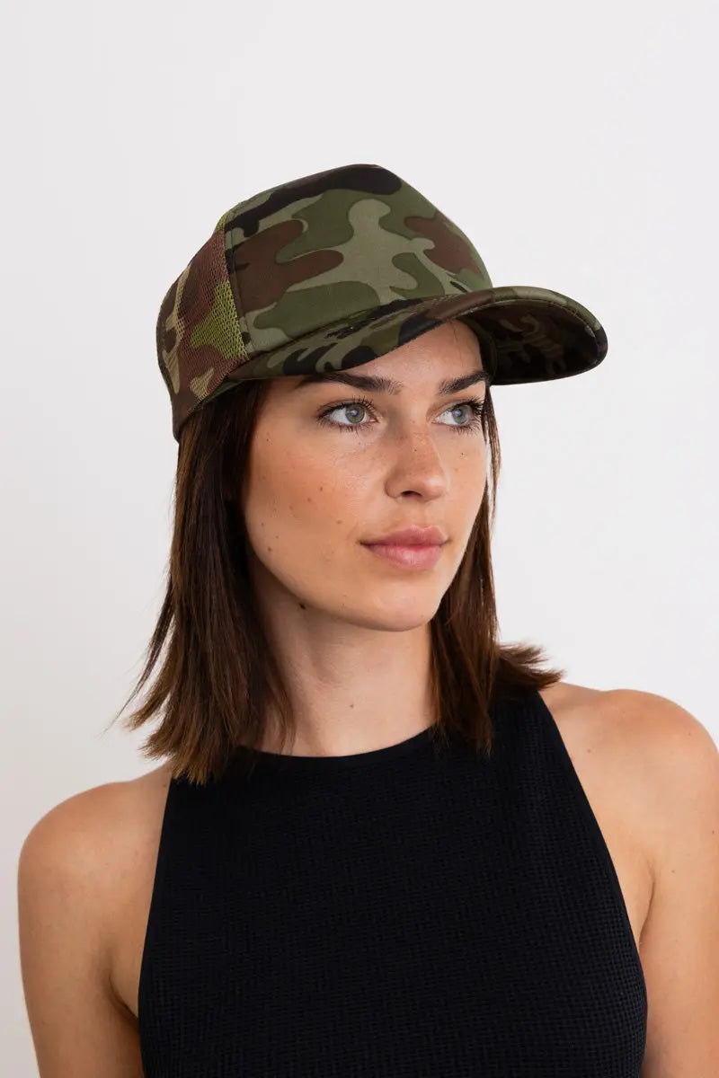 Ultimate Camouflage Mesh Back Trucker Hat Leto Collection