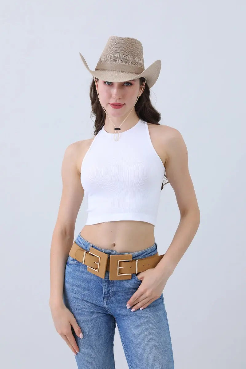 Timeless Solid Cowboy Hat – Vintage Western Essential🤠✨ Leto Collection
