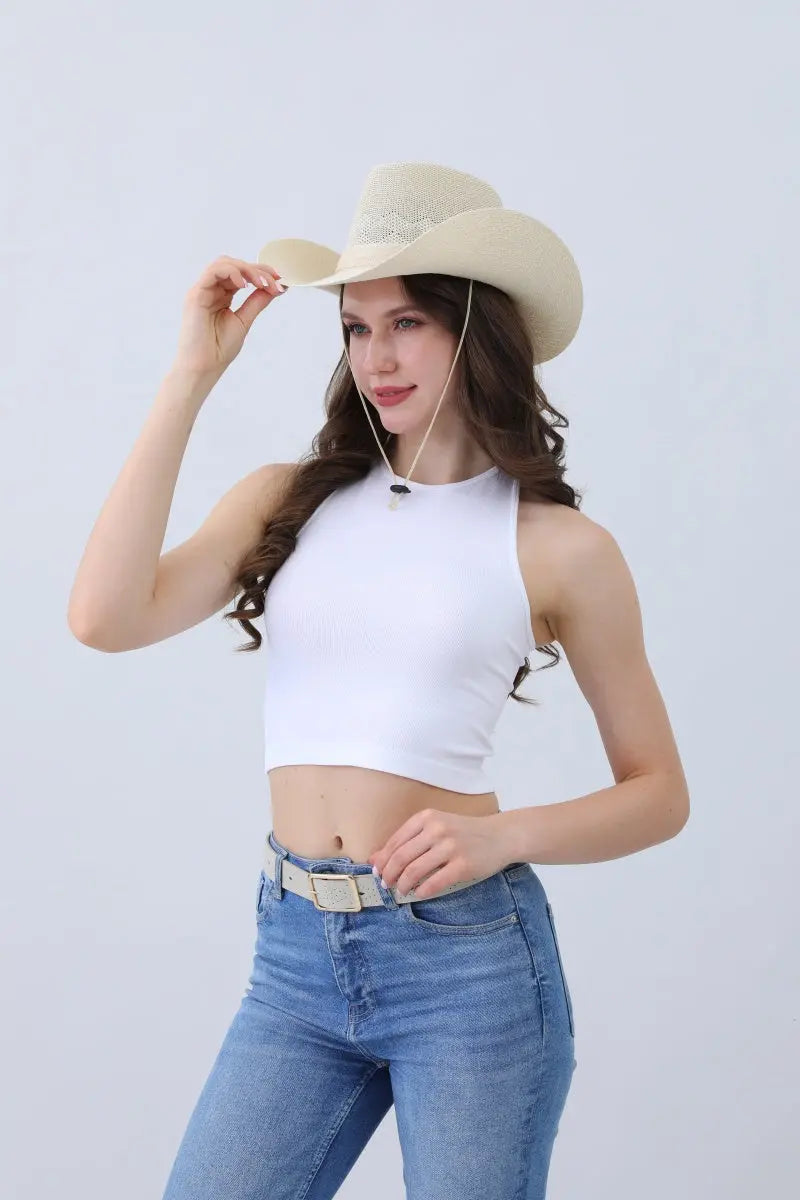 Timeless Solid Cowboy Hat – Vintage Western Essential🤠✨ Leto Collection