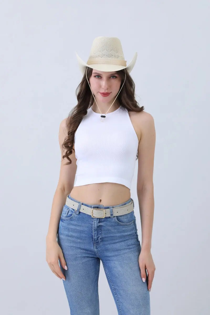 Timeless Solid Cowboy Hat – Vintage Western Essential🤠✨ Leto Collection