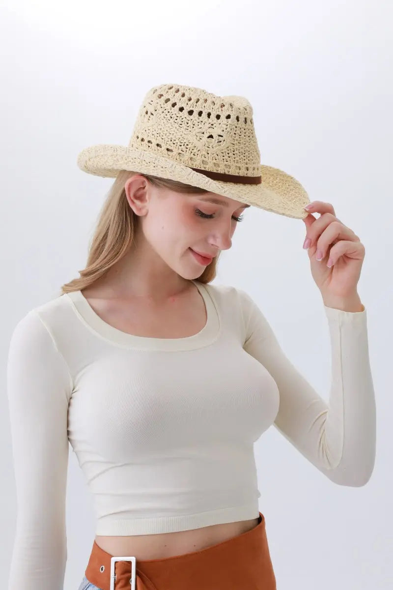 Classic Polyester Cowboy Hat – Lightweight &amp; Sun-Smart🌵☀️ Leto Collection